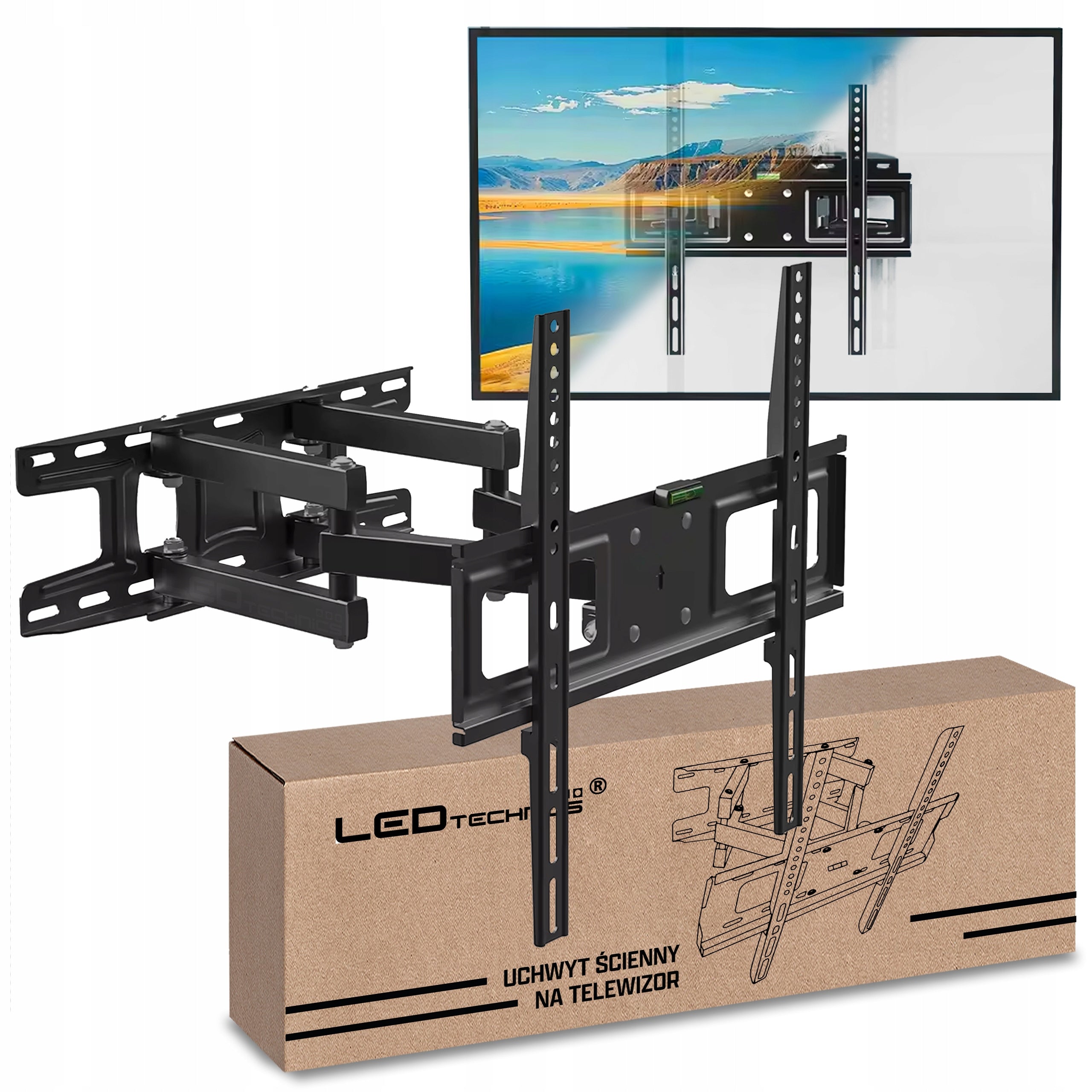 STRONG SWIVEL TV MOUNT UNIVERSAL VESA HANGER TV 37-85 INCHES