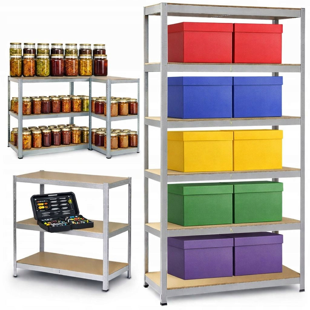 STRONG Storage Rack Metal Garage Basement 5 Shelves 875 Kg 180x90x40cm