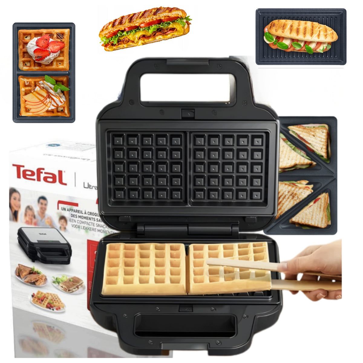 STRONG TOASTER OVEN 3IN1 WAFFLE MAKER TOASTER TEFAL FOR WAFFLE TOAST SANDWICHES