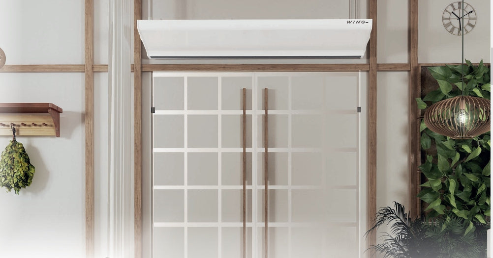 STRONG WATER AIR CURTAIN ENERGY SAVING EFFICIENT 17000W EC MOTOR Product height 21 cm