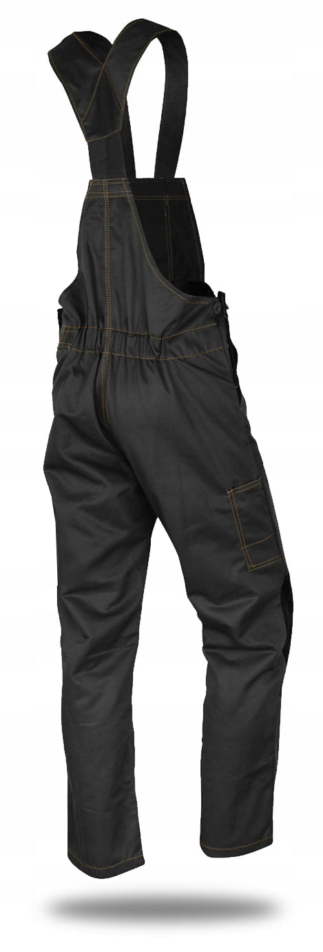 STRONG Work Pants OVERALLS GrandMaster PRO + REINFORCED OXFORD600 Color black