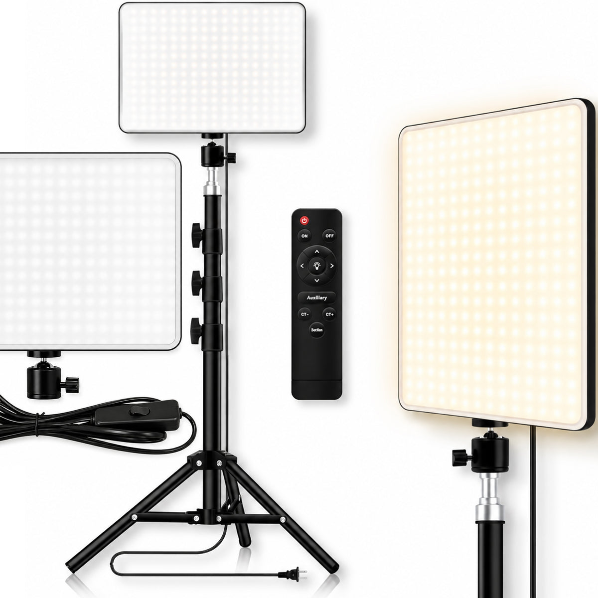 STUDIO LAMP FOR PHOTO SELFIE RECORDINGS STUDIO 42W WITH TRIPOD 240 LED +PILOT