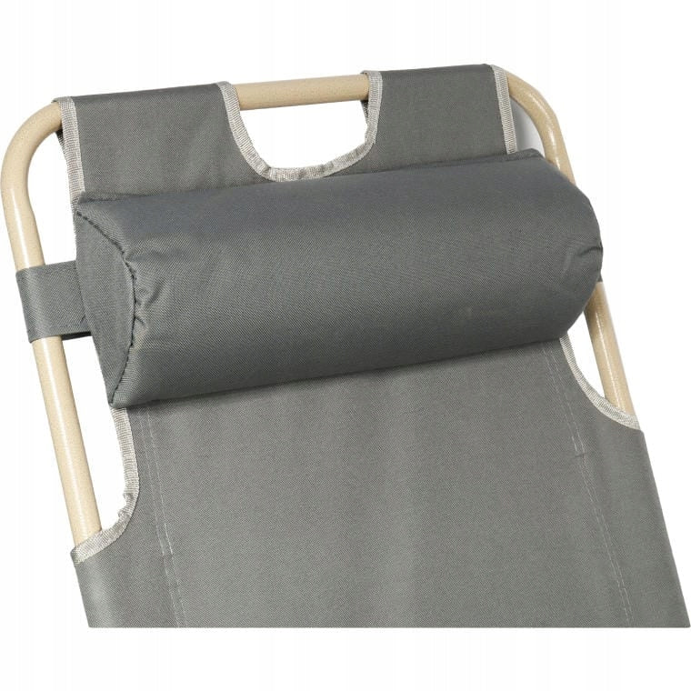 STURDY GARDEN LOUNGER WITH ADJUSTABLE POSITION REINFORCED Garden Chair TERRACE Frame material metal