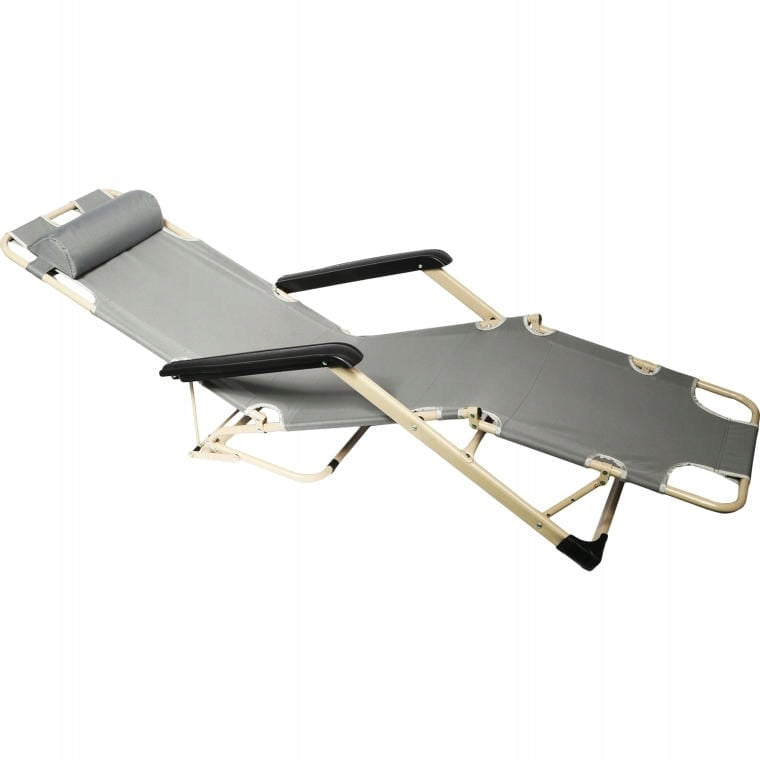STURDY GARDEN LOUNGER WITH ADJUSTABLE POSITION REINFORCED Garden Chair TERRACE Kind sunbed