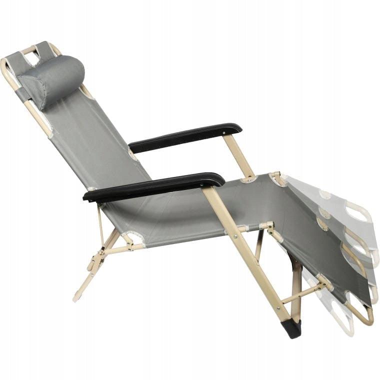 STURDY GARDEN LOUNGER WITH ADJUSTABLE POSITION REINFORCED Garden Chair TERRACE Model DJF217/S