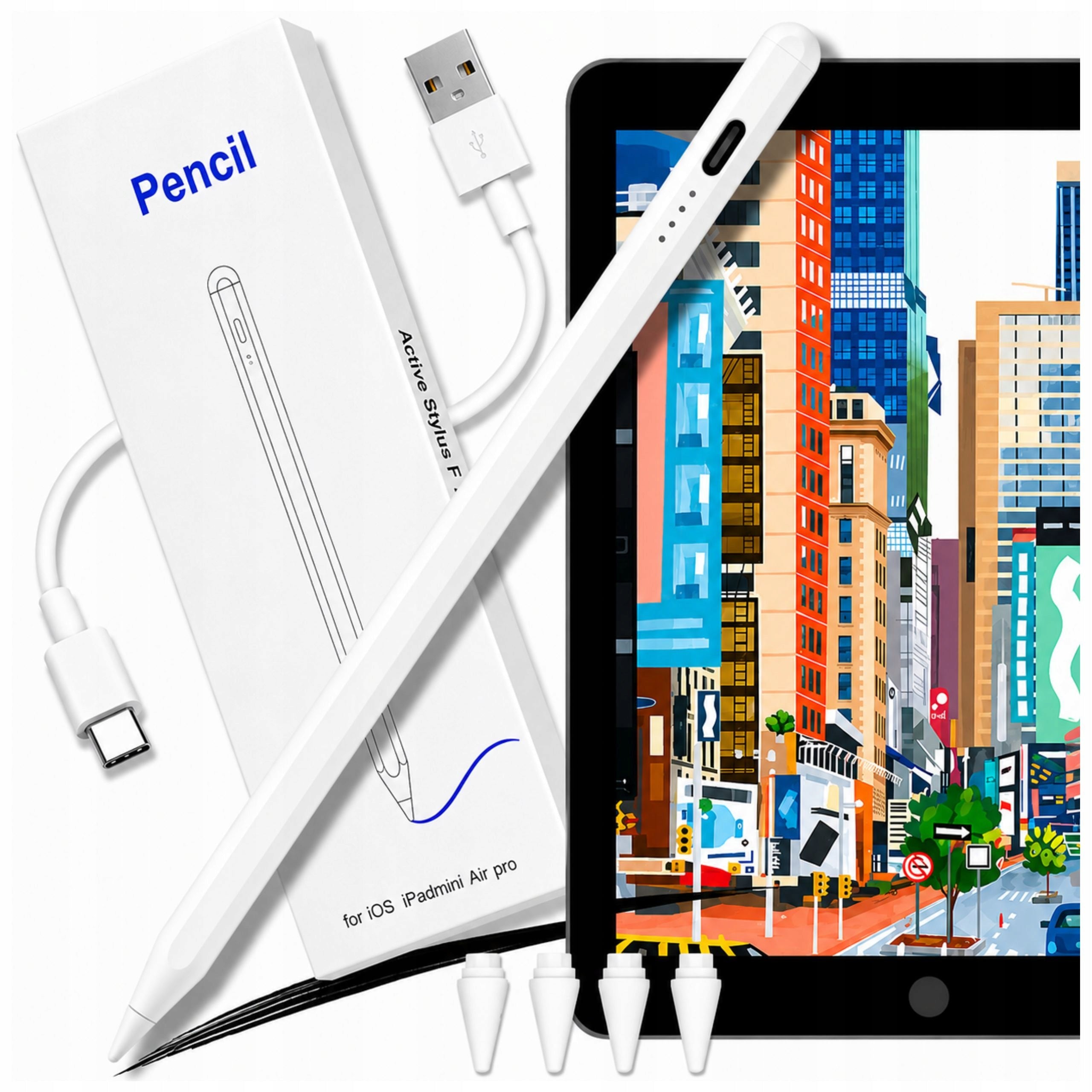 STYLUS PENCIL PEN FOR APPLE TABLET iPAD AIR PRO MINI STYLUS 2 GEN 4 TIPS