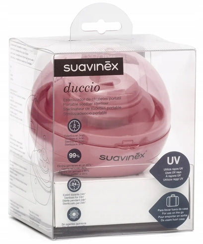 SUAVINEX PORTABLE UV STERILIZER FOR PACIFIERS PINK Medical device no