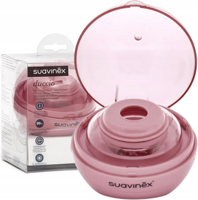 SUAVINEX PORTABLE UV STERILIZER FOR PACIFIERS PINK