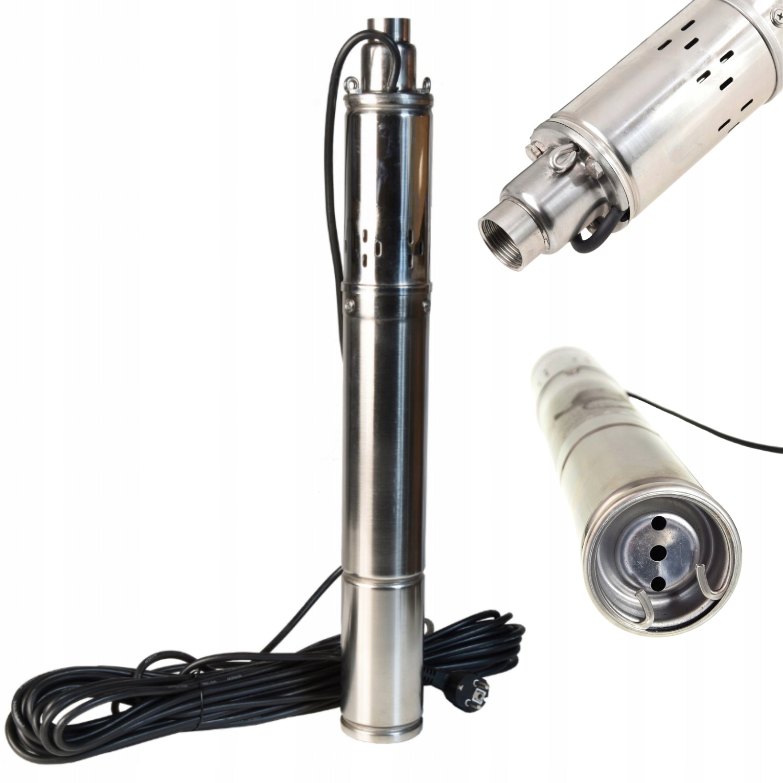 SUBMERSIBLE PUMP 3,5" DEEP 2700l/h for WATER WELL STRONG 550 W SCREW 15m Engine power 550 W