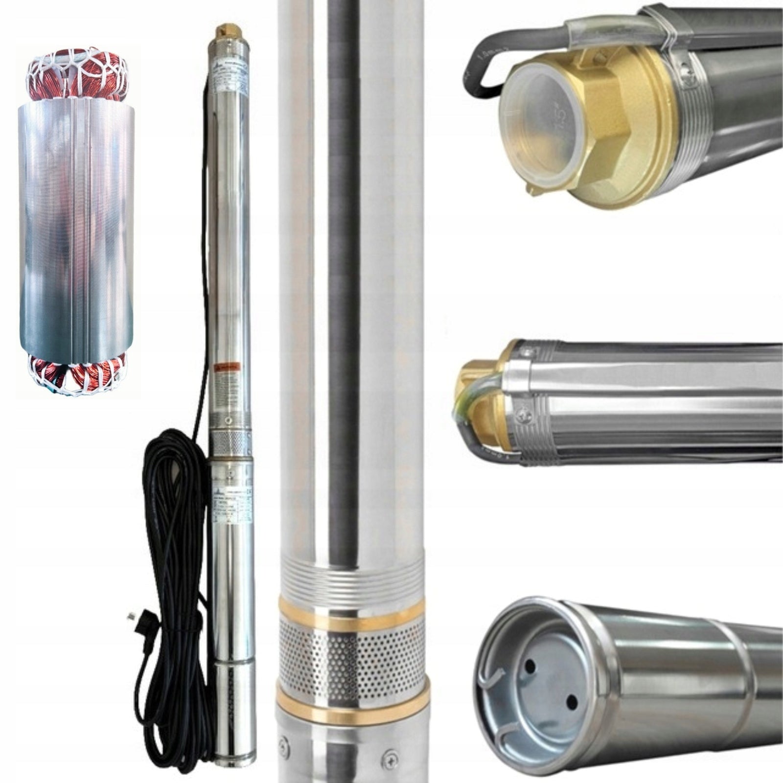 SUBMERSIBLE PUMP 3" MODEL 3/14 550W 90l/min ANTI-SAND MULTISTAGE 20m Manufacturer code BG-00059