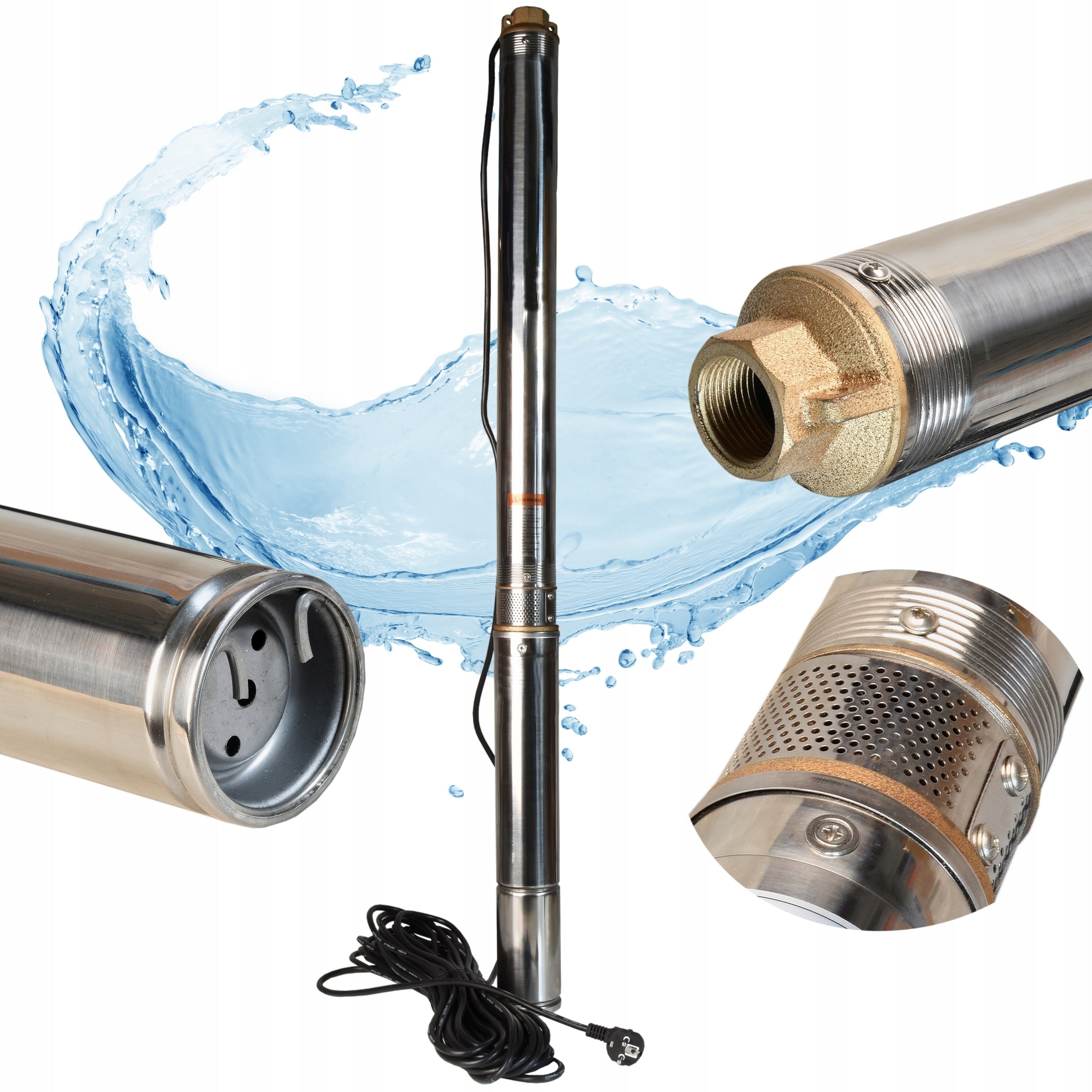 SUBMERSIBLE PUMP 3" MODEL 3/14 550W 90l/min ANTI-SAND MULTISTAGE 20m