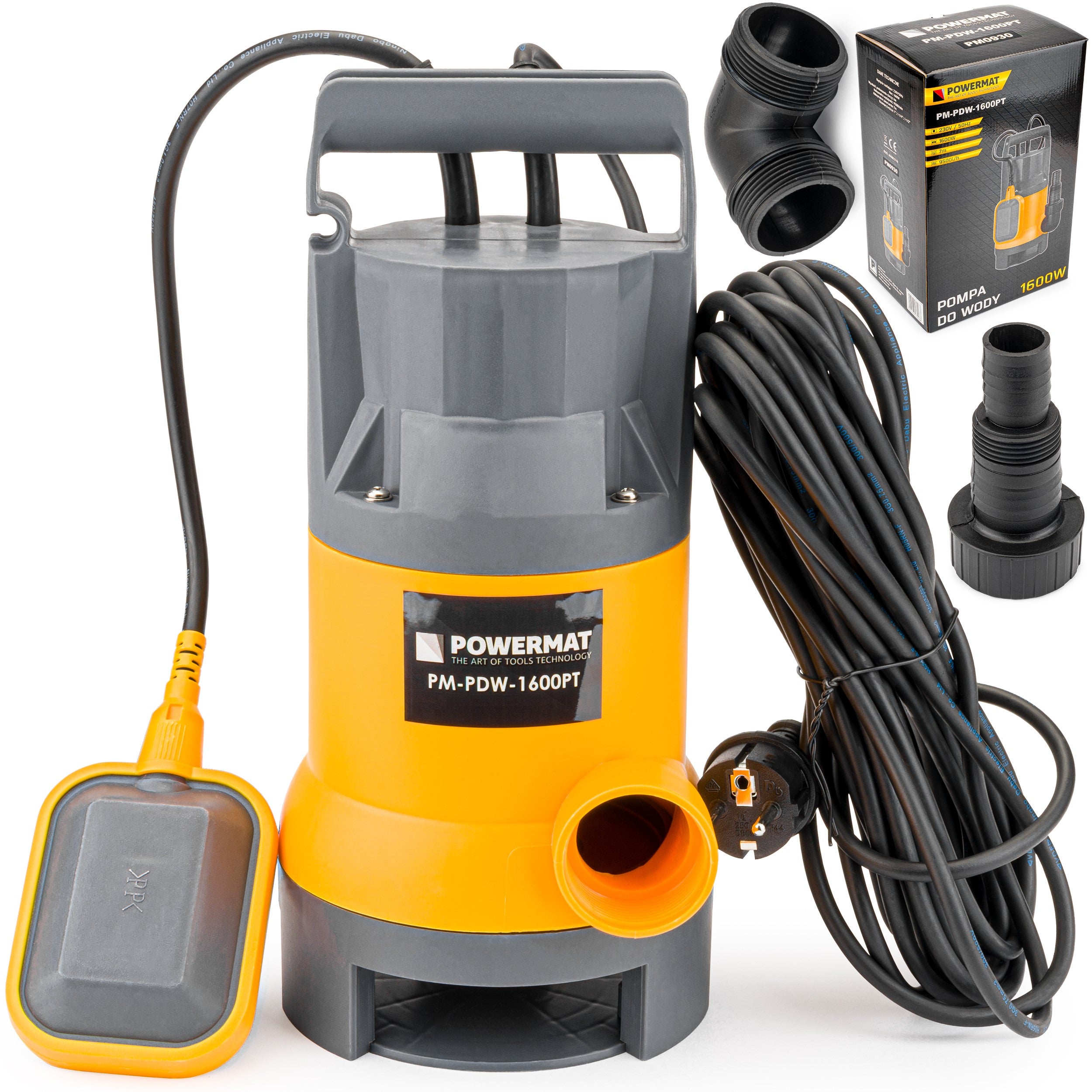 SUBMERSIBLE PUMP FOR CLEAN WATER DIRTY RAINWATER WITH FLOAT 1600W Packaging status original