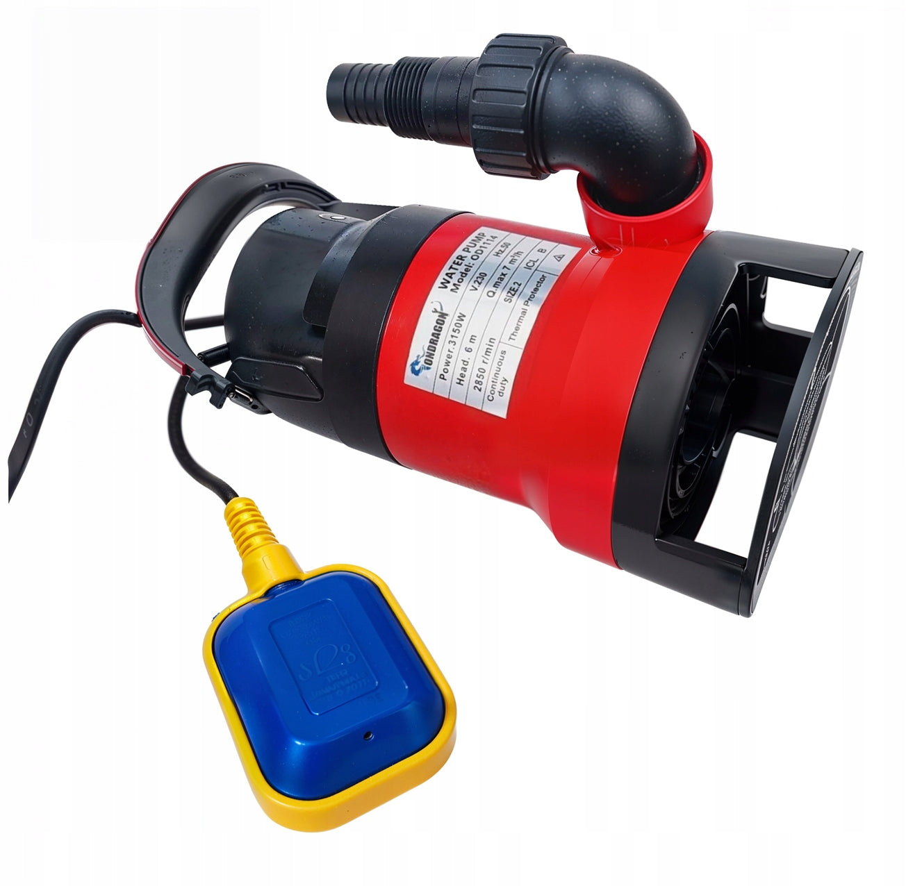 SUBMERSIBLE PUMP FOR CLEAN WATER DIRTY RAINWATER WITH FLOAT 3150W strong Manufacturer Ondragon
