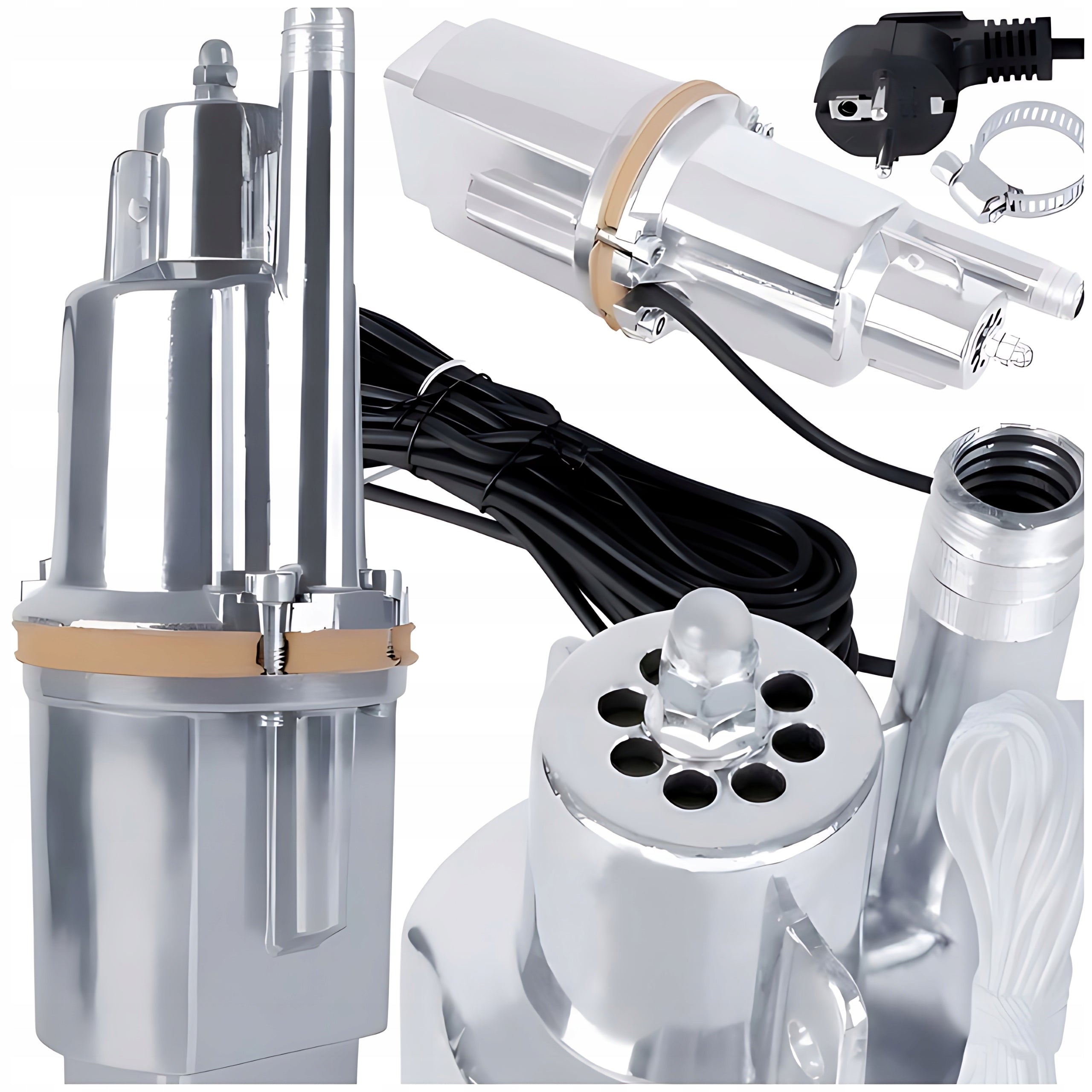 SUBMERSIBLE PUMP FOR DIRTY AND CLEAN WATER DEEP INTO THE RUSSIAN WELL