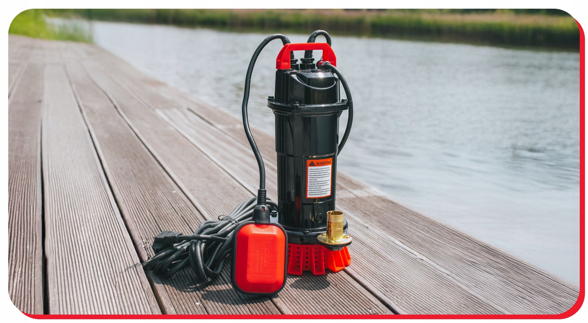 SUBMERSIBLE PUMP FOR DIRTY WATER CLEAN RAINWATER FLOAT 8000 l/h Manufacturer RED TECHNIC