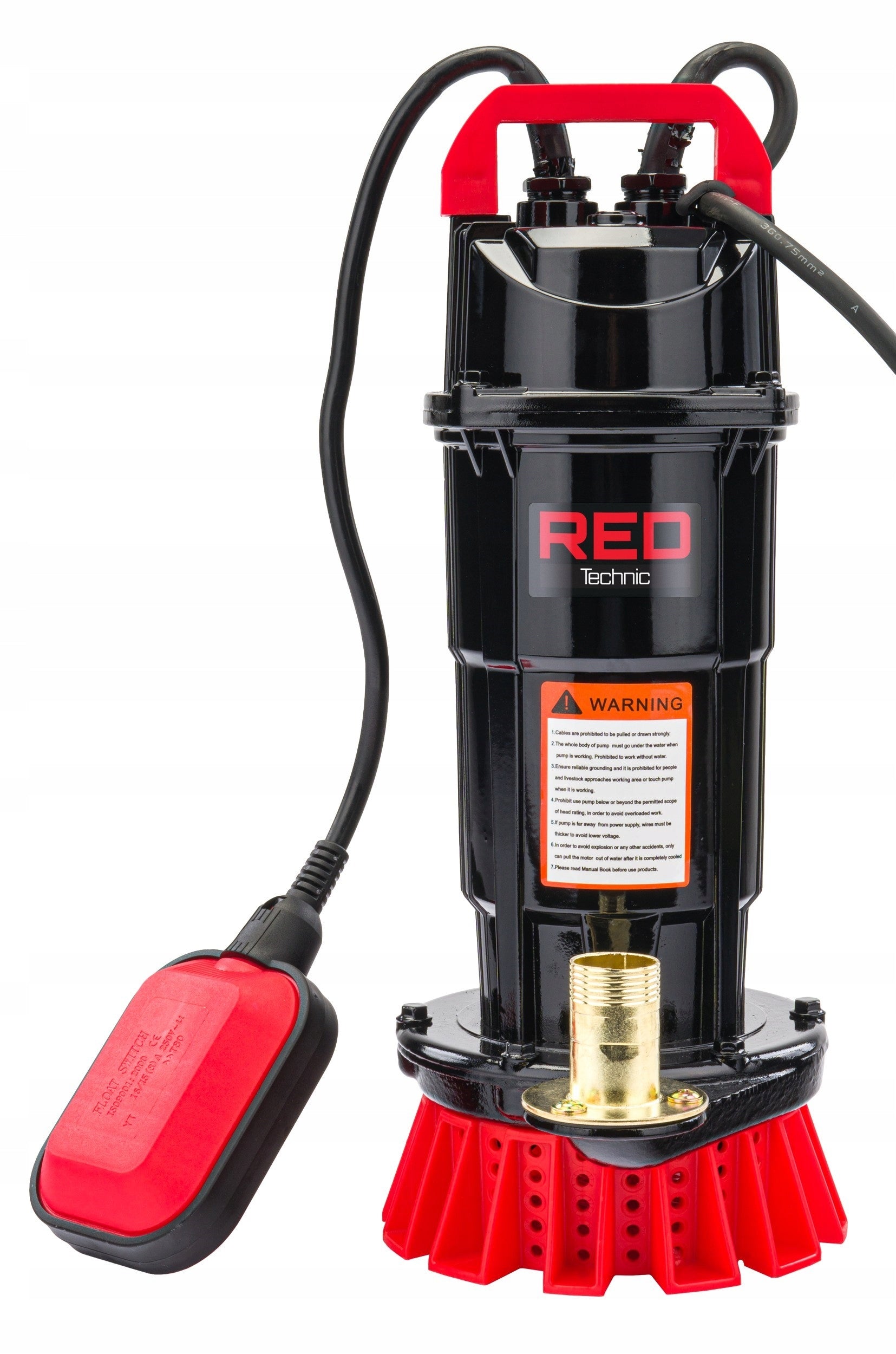 SUBMERSIBLE PUMP FOR DIRTY WATER CLEAN RAINWATER FLOAT 8000 l/h Manufacturer code RTPDW0073