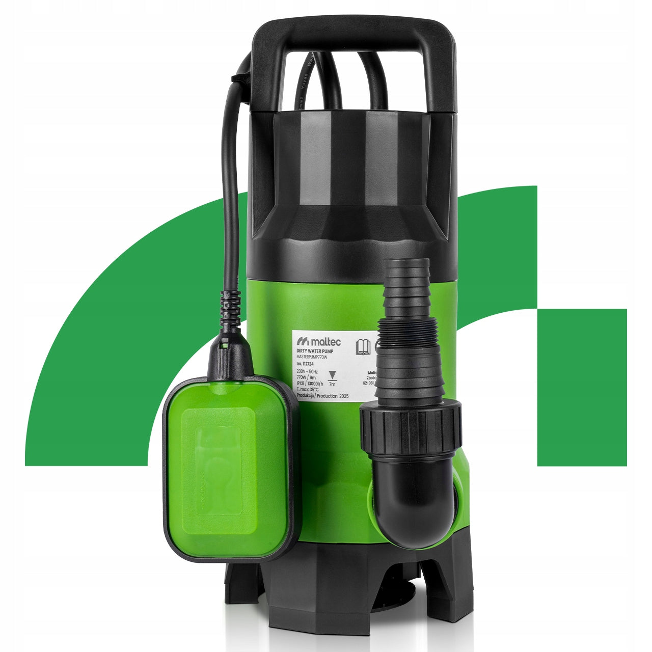 SUBMERSIBLE PUMP FOR DIRTY WATER CLEAN RAINWATER WELL FLOAT 13000 l/h Pump type submersible