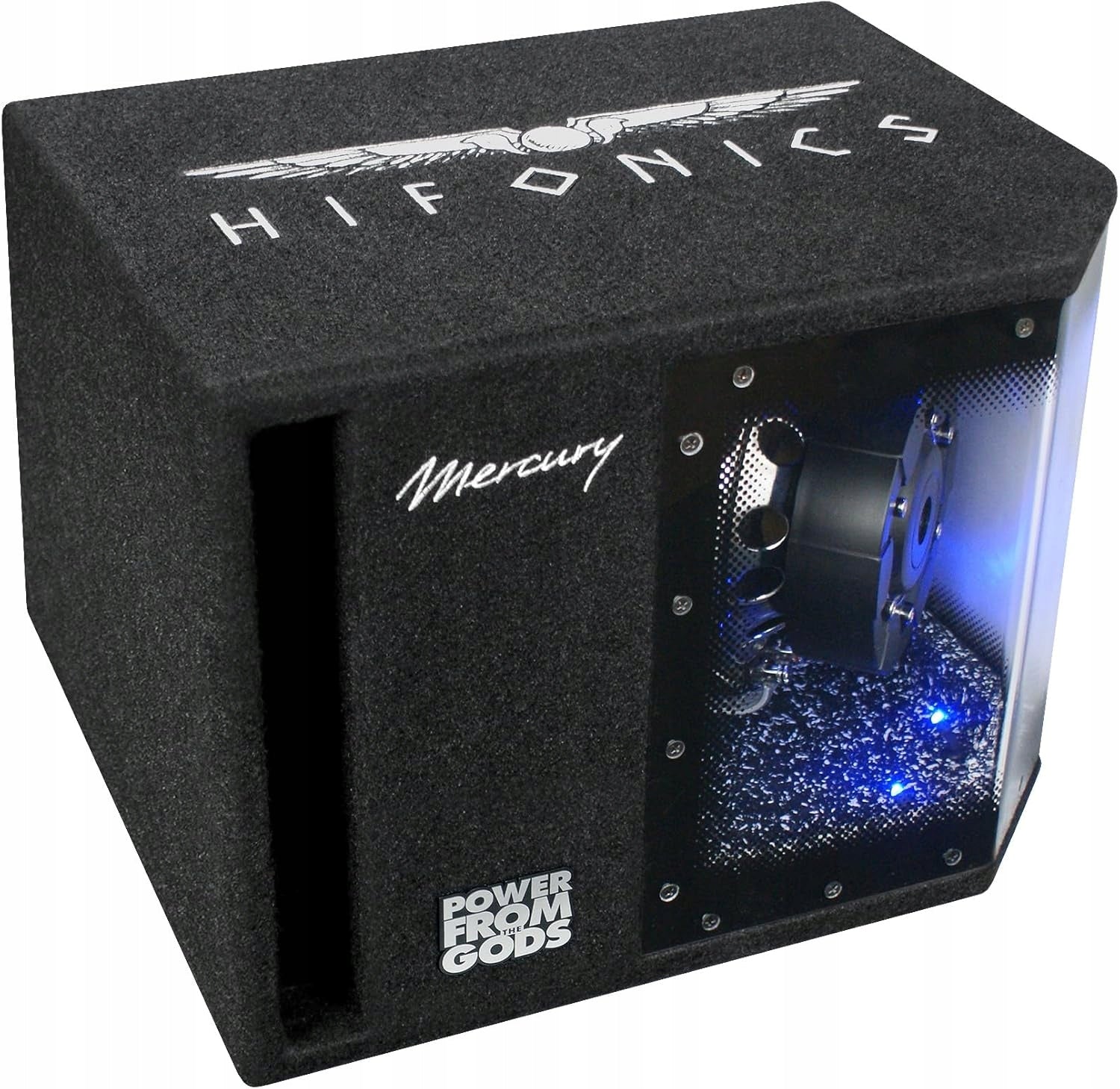 SUBWOOFER ACTIVE BASS BOX HIFONICS MBP1000.2 + AMPLIFIER + CABLES Manufacturer code MBP1000.2