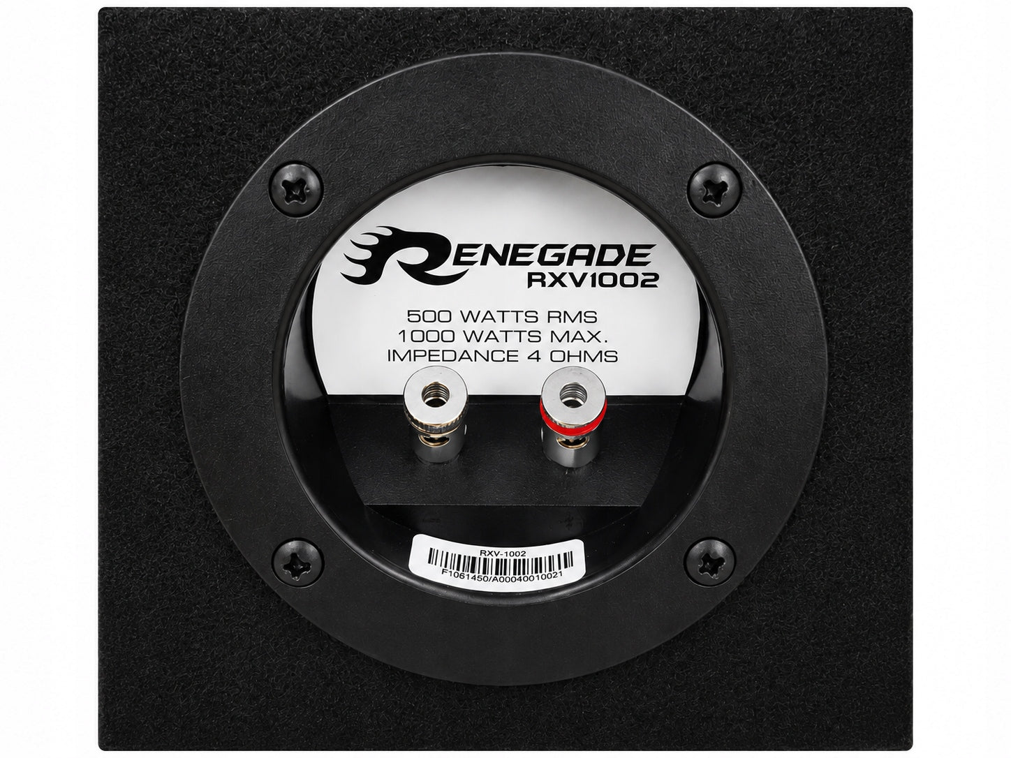 SUBWOOFER RENEGADE RXV1002 500W RMS 2x25cm BASS-REFLEX BASS BOX Brand Renegade