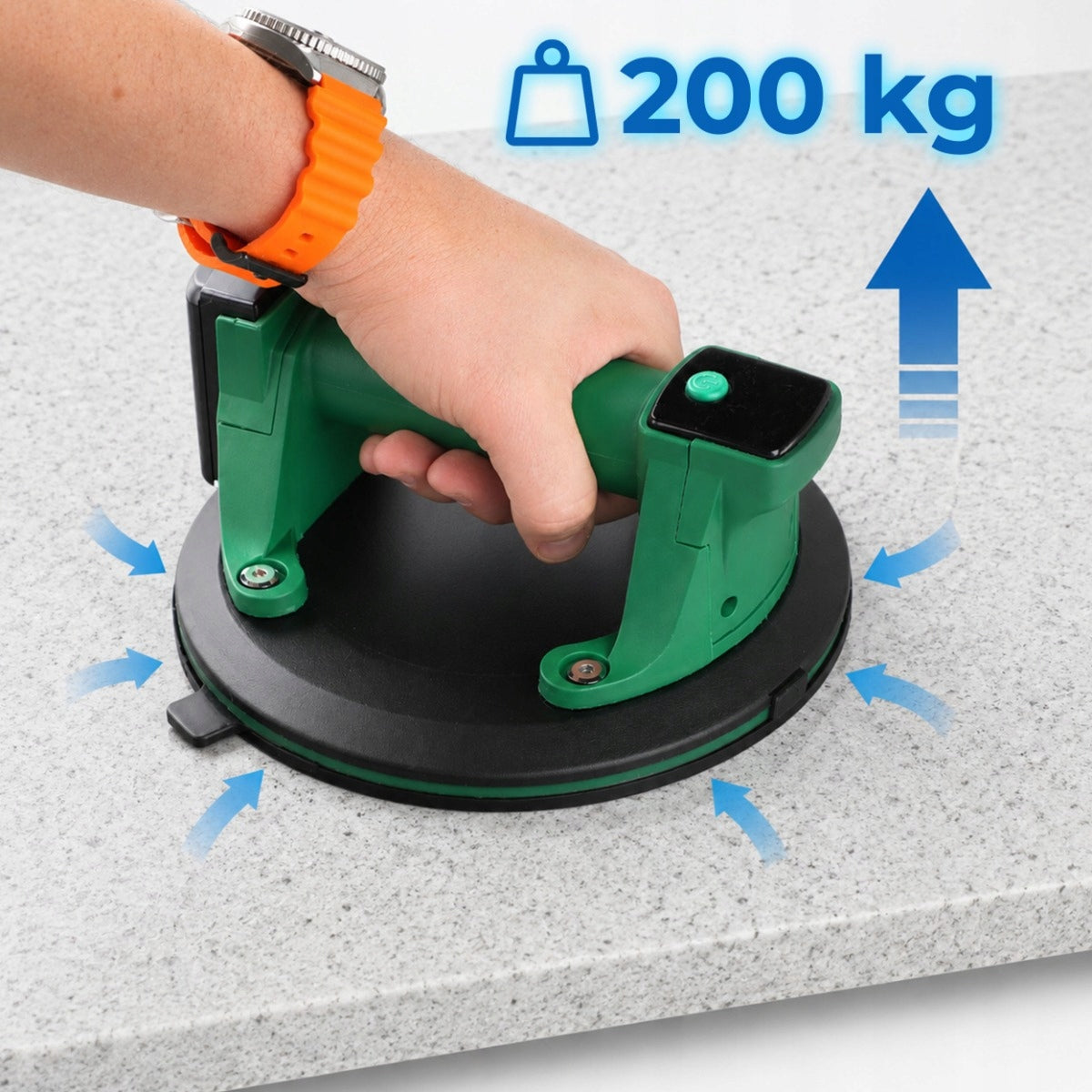 SUCTION CUP FOR ELECTRIC TILES VACUUM CORDLESS STONEWARE 200KG AKU Manufacturer code Uchwyt do Układania Płytek Glazury Szyb LCD
