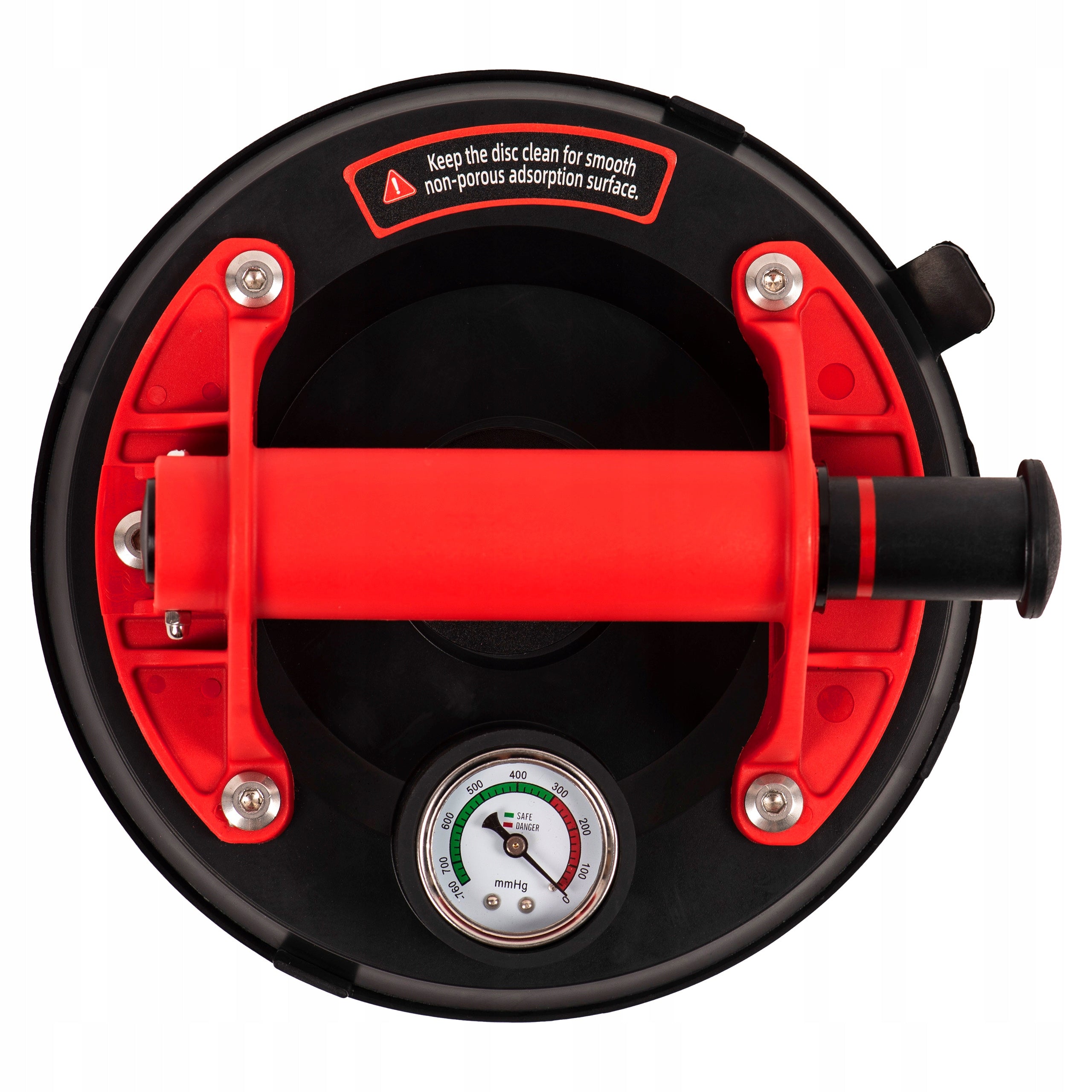 SUCTION CUP FOR VACUUM GLASS TILES 200MM | PUMP + PRESSURE GAUGE 200KG Brand Boxer