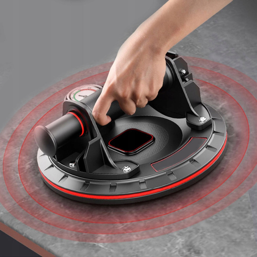 SUCTION CUP HOLDER WITH PRESSURE GAUGE FOR MECHANICAL TILE GLAZE 300KG EAN (GTIN) 5903686077197