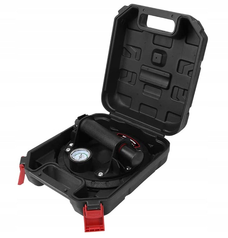 SUCTION CUP HOLDER WITH PUMP FOR GLASS TILE GLAZE 300KG VACUUM PRESSURE GAUGE Manufacturer code Z MANOMETREM DO PŁYTEK GRESU SZYB GLAZUR