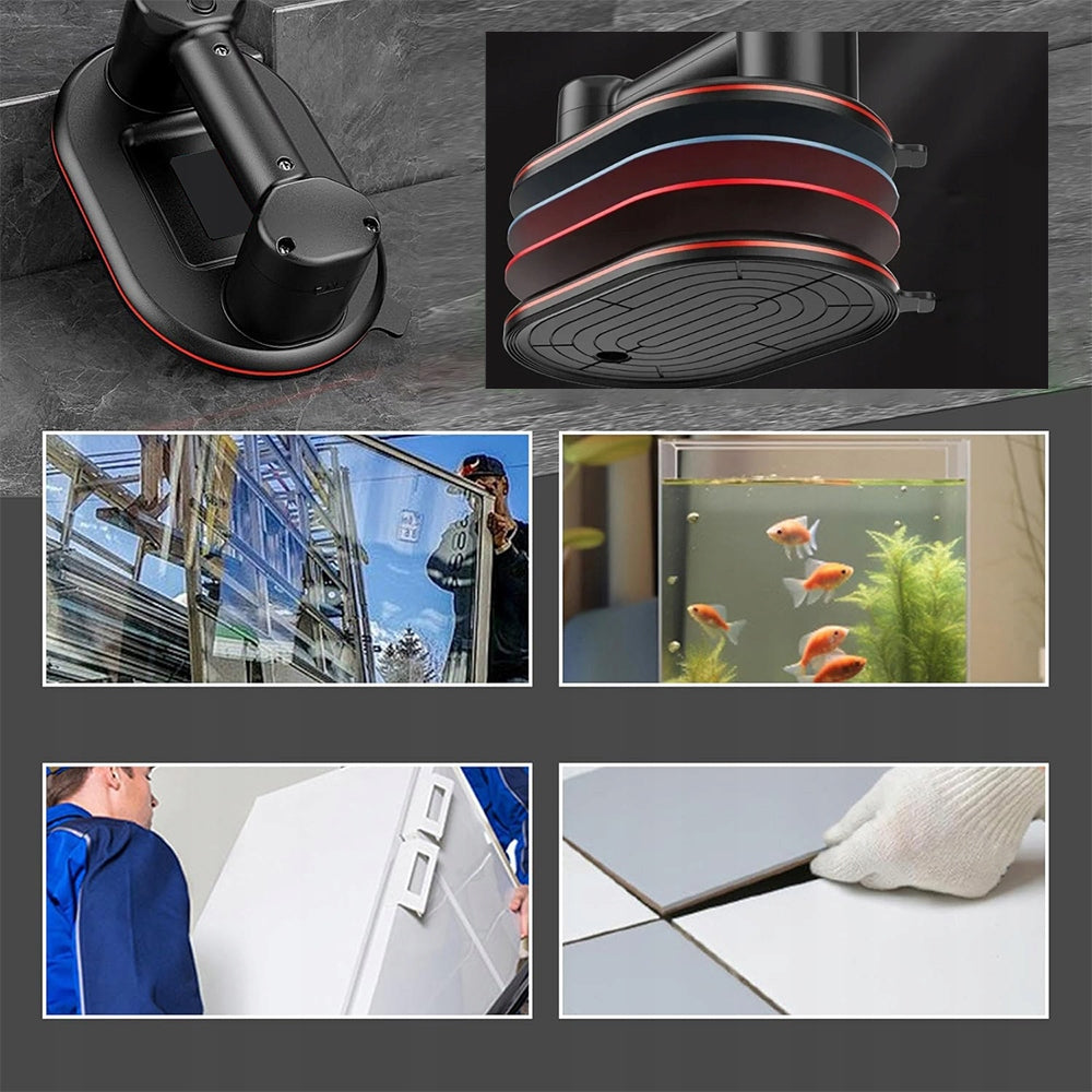 SUCTION CUP VACUUM HOLDER FOR GLASS PANELS TILE PUMP STRONG 300kg Brand no brand