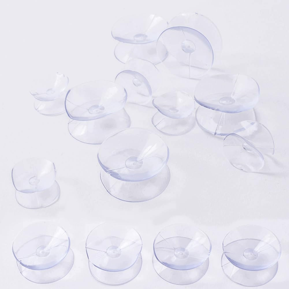 SUCTION CUPS 20PCS 30MM DOUBLE SIDED PLASTIC STRONG WATERPROOF PVC Disc diameter (mm) other
