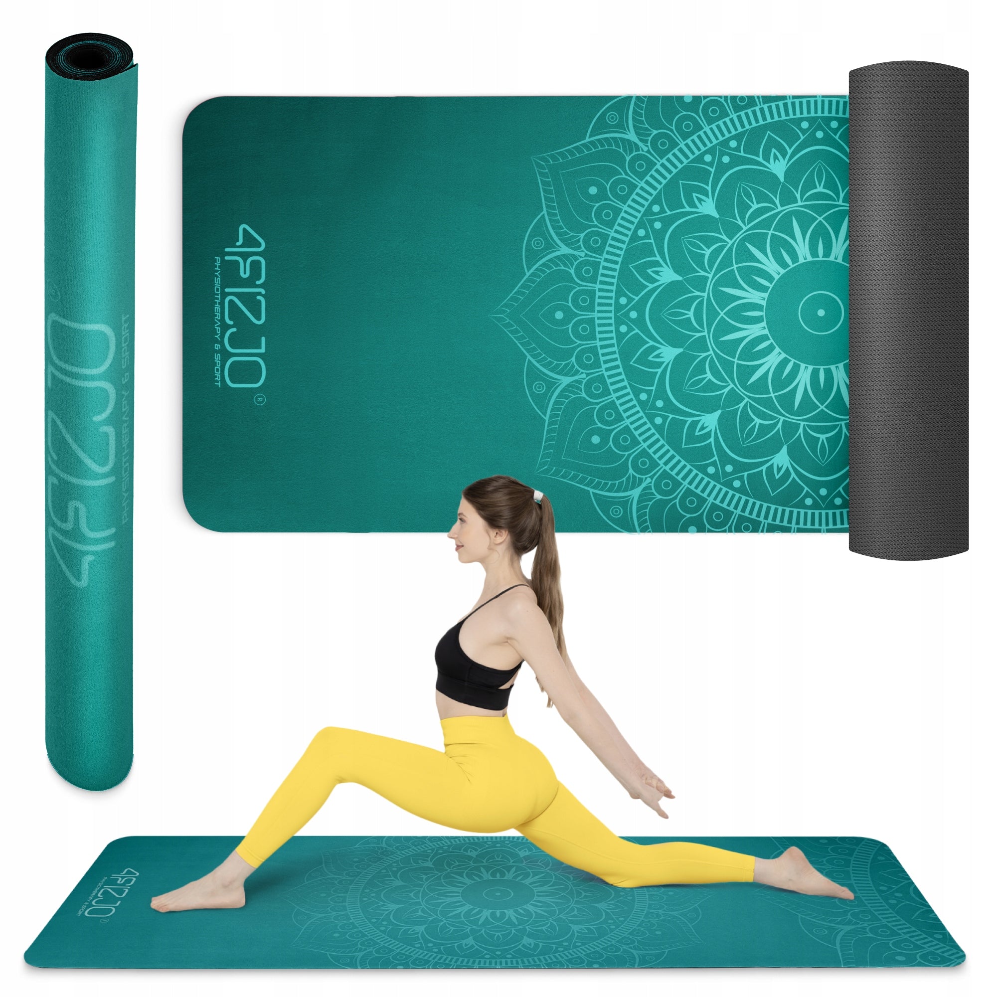 SUEDE MAT FOR YOGA AND EXERCISE FOR MEDITATION AND PILATES LIGHT SOFT 1,5 MM