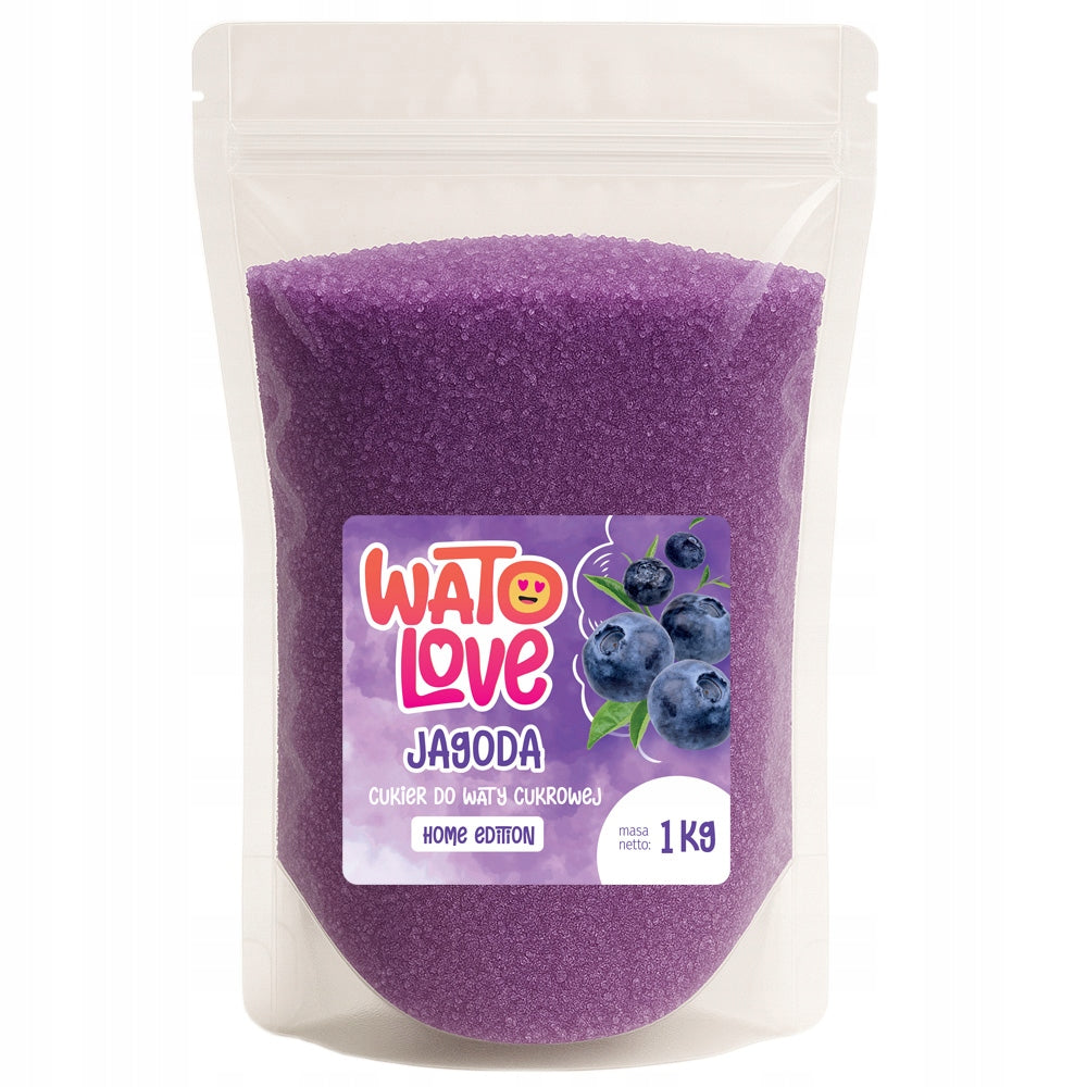 SUGAR FOR COTTON CANDY Colorful Flavored for Blueberry Sticks 1kg Packaging status original