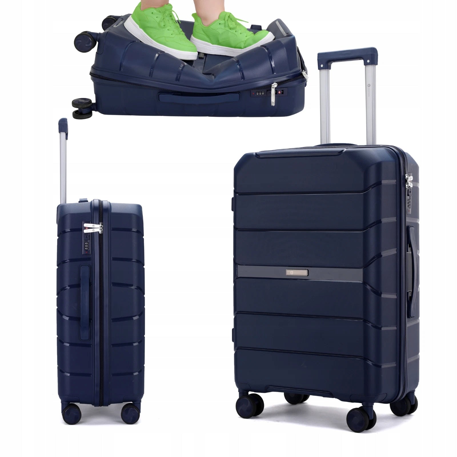 SUITCASE LARGE LIGHT STRONG TRAVEL ON WHEELS "XL"