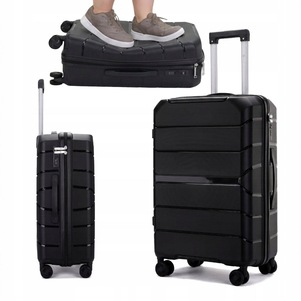 SUITCASE LARGE LIGHT STRONG TRAVEL ON WHEELS "XL"