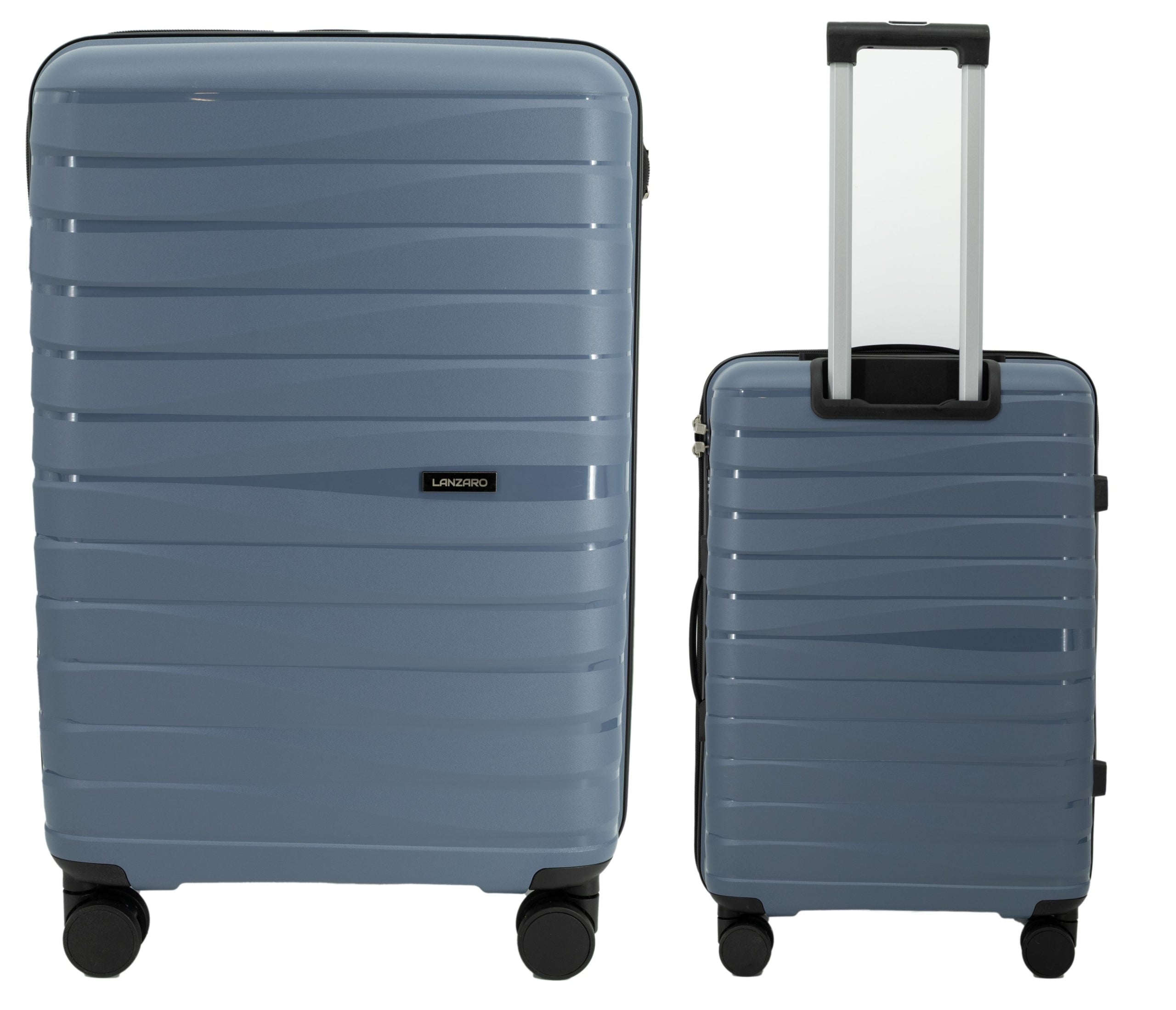 SUITCASE LARGE PP POLYPROPYLENE TRAVEL WHEELS LIGHT LUGGAGE 91L TSA 4 COLORS Packaging status original