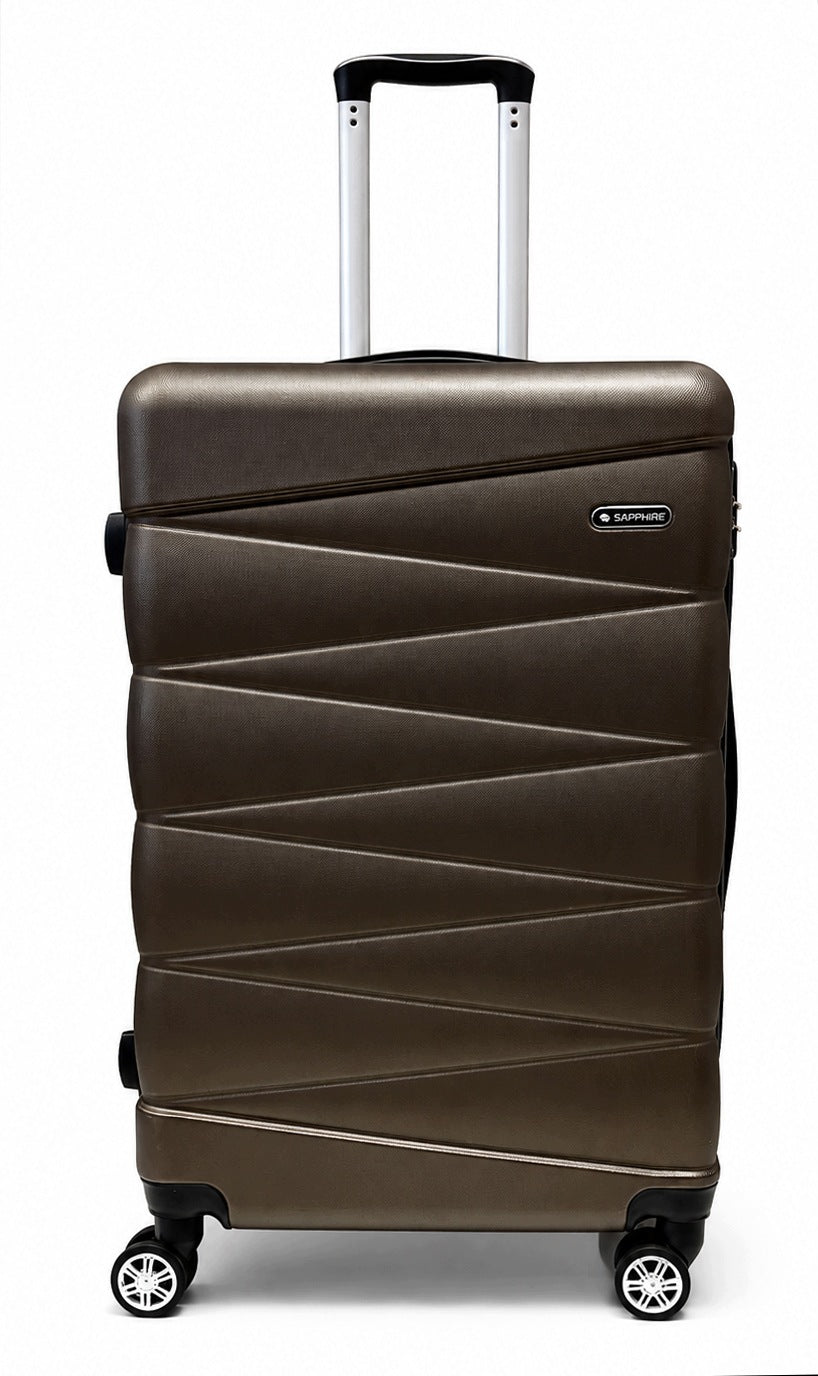 SUITCASE LARGE TRAVEL ON wheels LUGGAGE with ABS strong CIPHER XXL Sapphire DUO2 Manufacturer code ST-2240_DUZA_BRAZ_DUO2