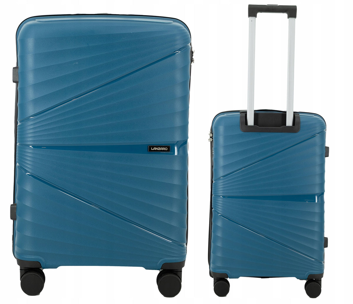 SUITCASE LARGE XL TRAVEL 89L 4 WHEELS LIGHT LUGGAGE POLYPROPYLENE TSA 4 COLORS