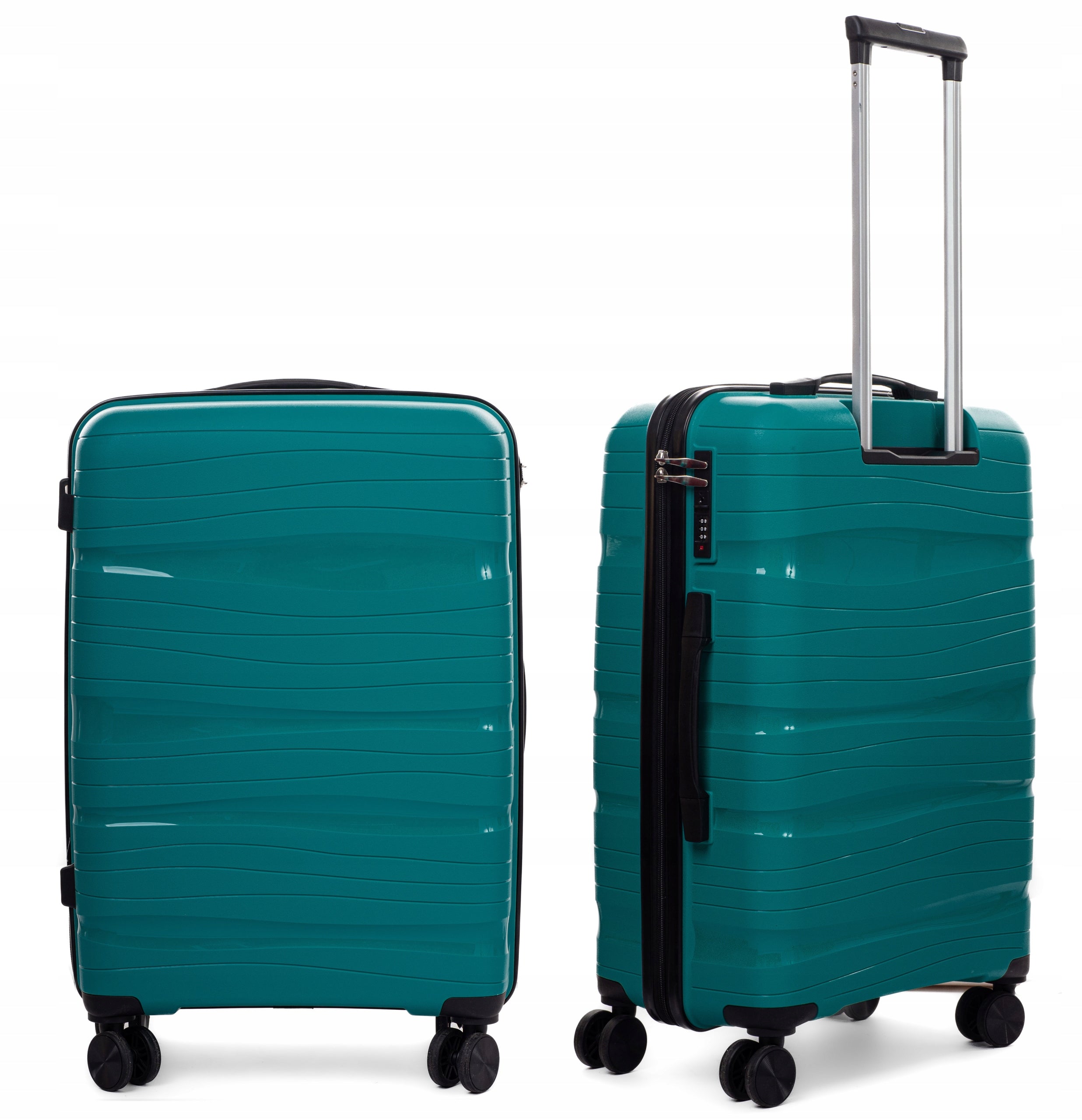 SUITCASE LARGE XXL INDESTRUCTIBLE RGL DOUBLE WHEELS POLYPROPYLENE LUGGAGE Depth (shorter edge) 29 cm