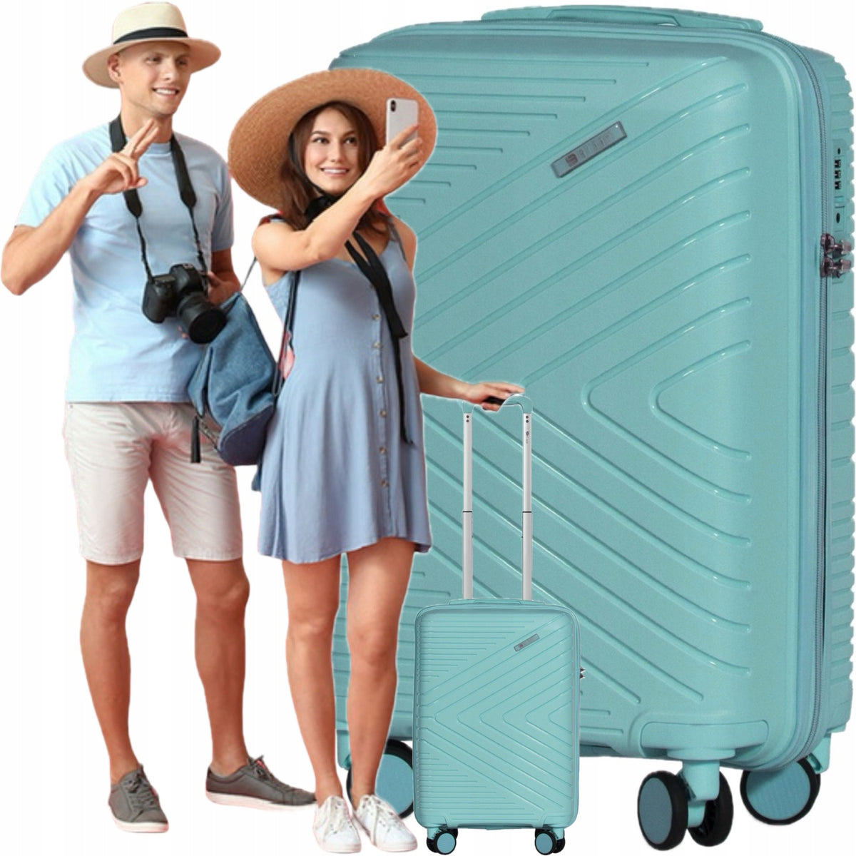 SUITCASE M SMALL "20" HANDY CABIN PP ON WHEELS HARD BLOOM 6 COLORS