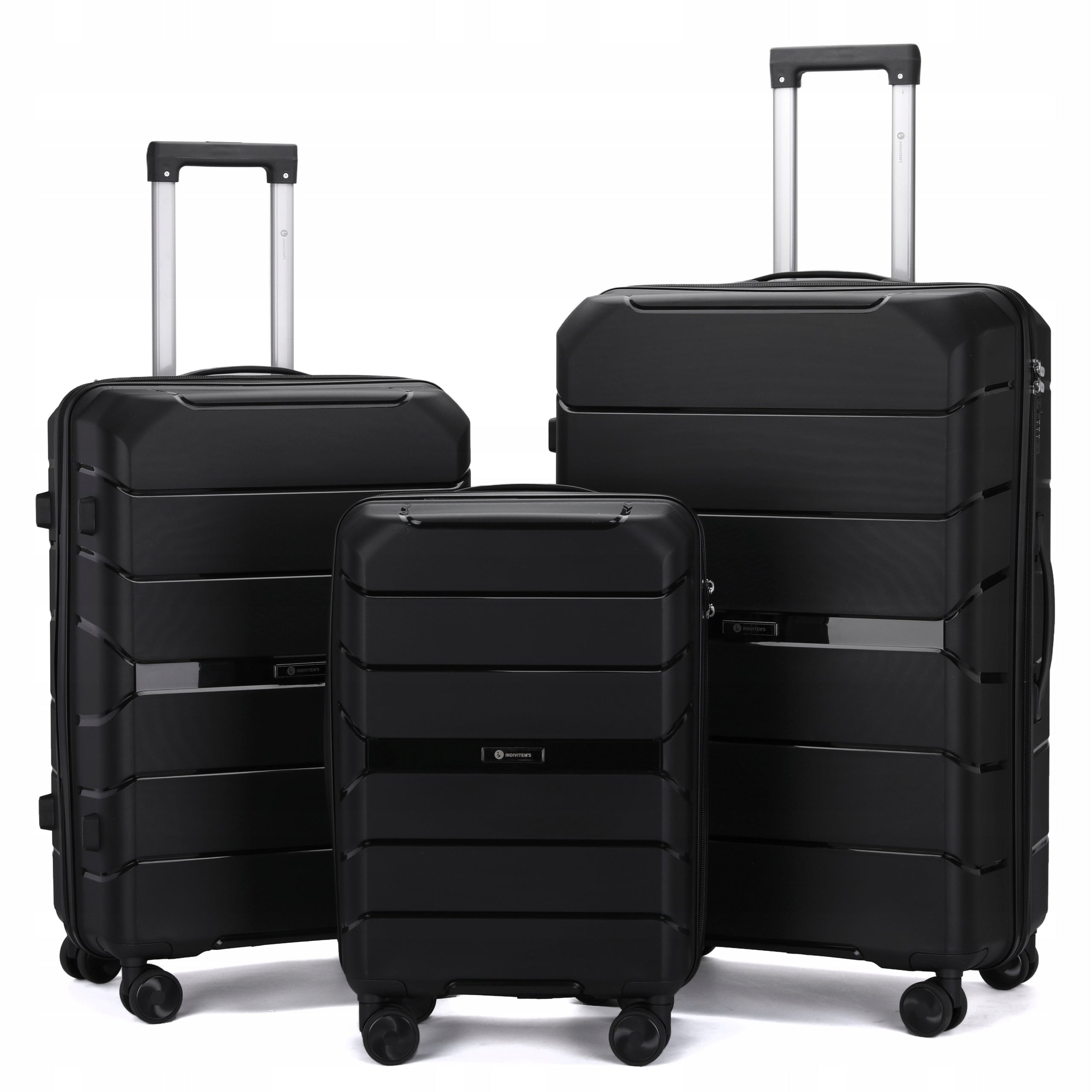 SUITCASE MEDIUM INDESTRUCTIBLE TRAVEL LUGGAGE ON WHEELS "L" Width (longer edge) 40 cm