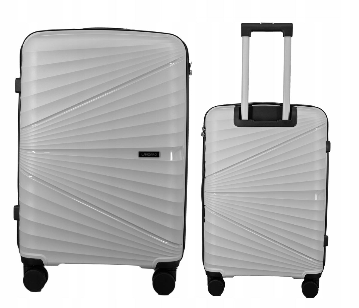SUITCASE MEDIUM TRAVEL POLYPROPYLENE 4 WHEELS 360° LIGHT LUGGAGE TSA 4 COLORS Manufacturer code PP082
