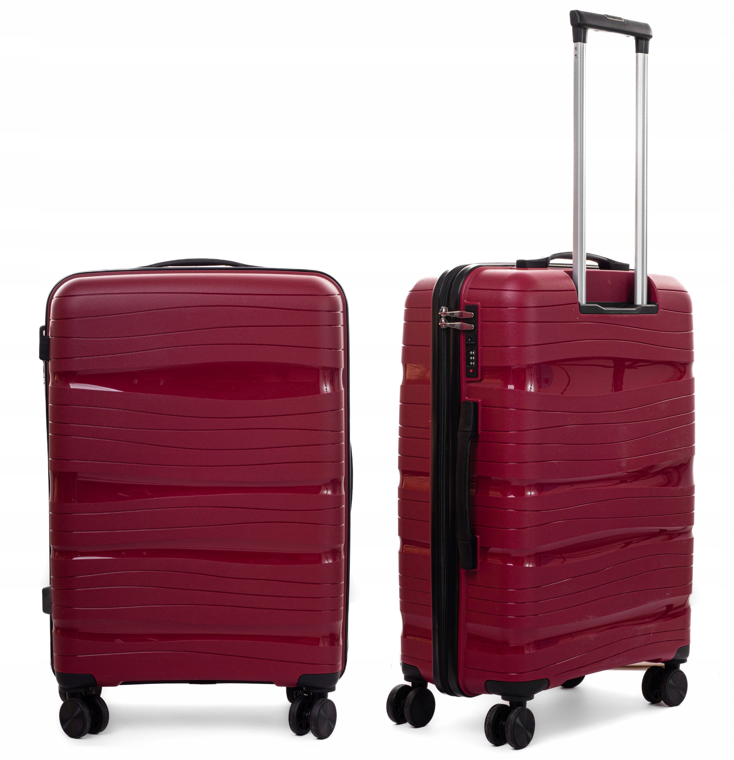 SUITCASE MEDIUM XL INDESTRUCTIBLE RGL DOUBLE WHEELS POLYPROPYLENE LUGGAGE Model PP3 XL