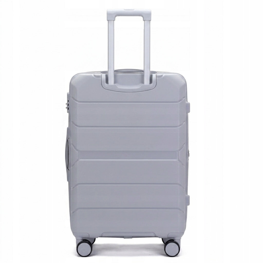 SUITCASE SMALL INDESTRUCTIBLE CABIN TRAVEL LUGGAGE ON WHEELS "M" Manufacturer code M6995 GREY S