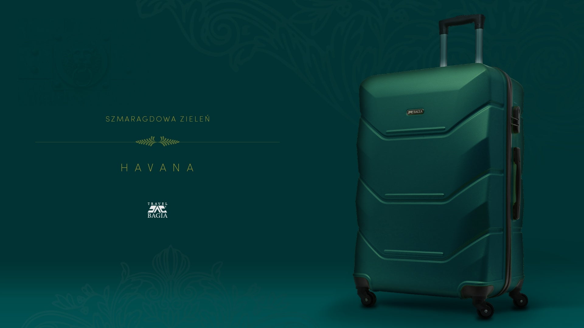SUITCASE SMALL TRAVEL BAG CIRCLE LUGGAGE EXCLUSIVE 55X37X20 PREMIUM Height 55 cm