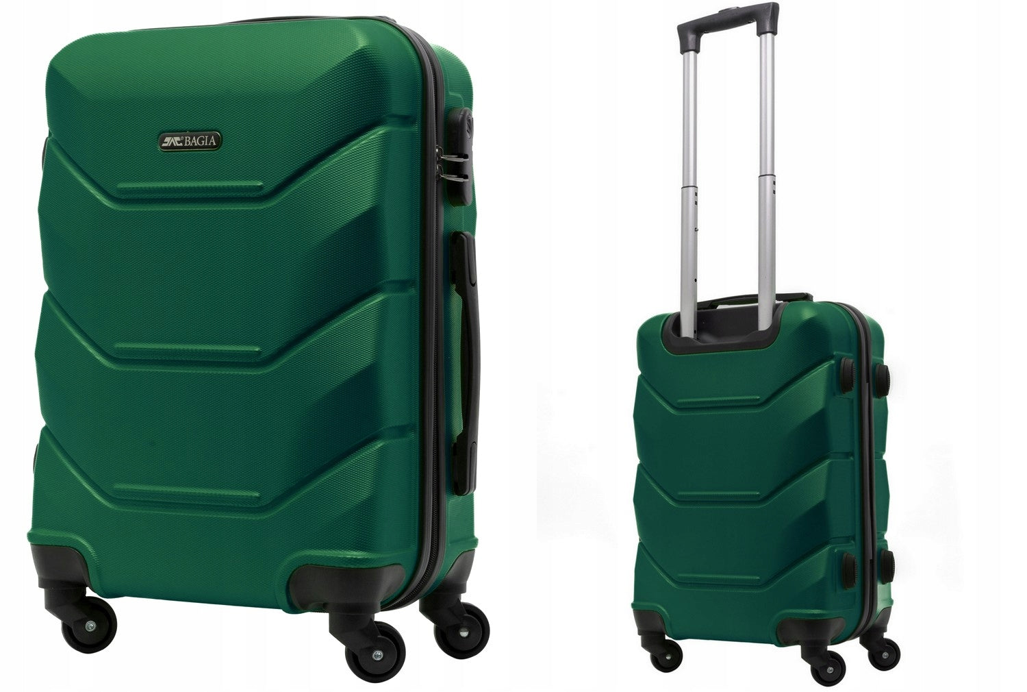 SUITCASE SMALL TRAVEL BAG CIRCLE LUGGAGE EXCLUSIVE 55X37X20 PREMIUM Kind hard