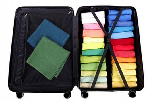 SUITCASE SMALL TRAVEL BAG CIRCLE LUGGAGE EXCLUSIVE 55X37X20 PREMIUM Model HAVANA