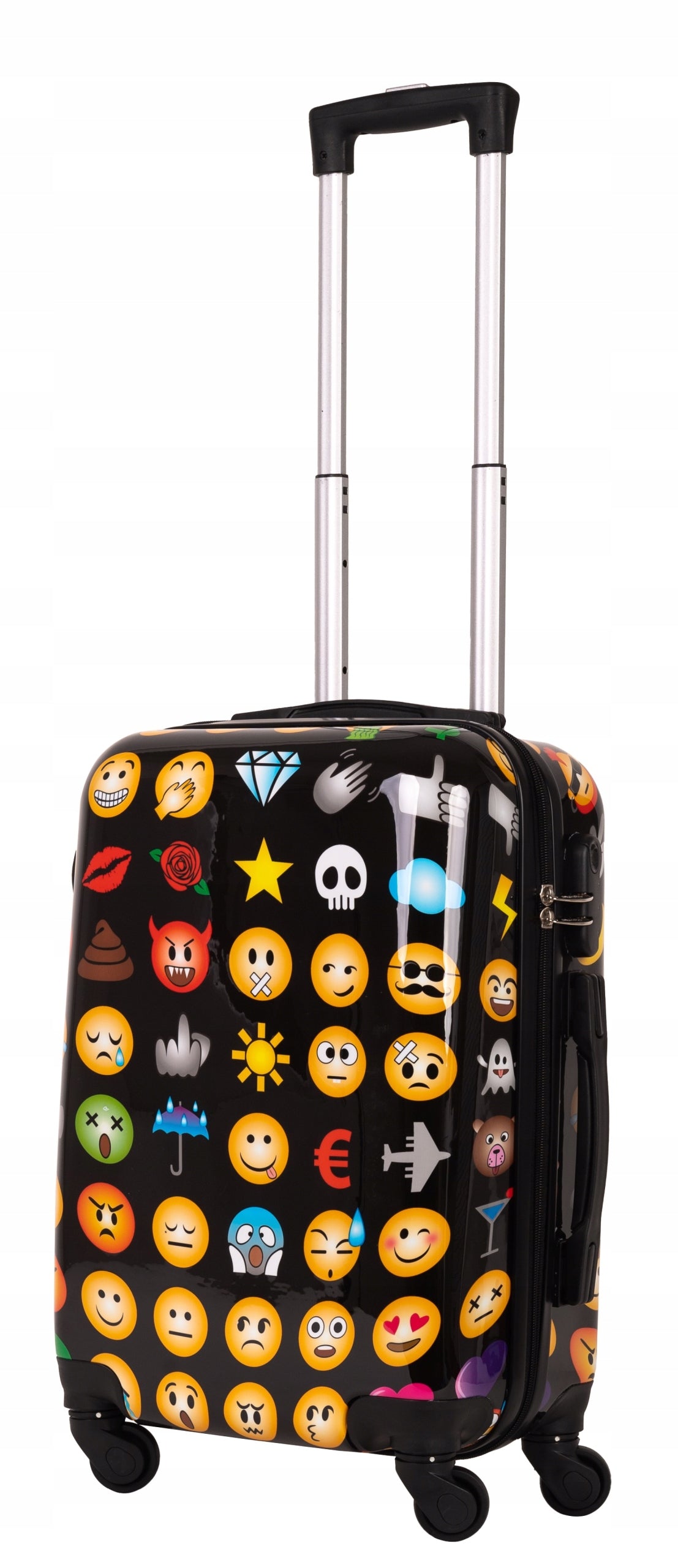 SUITCASE SMALL TRAVEL WHEELS BAG ROOMY CARRY-ON LUGGAGE PREMIUM 55X40X20 Brand Bagia