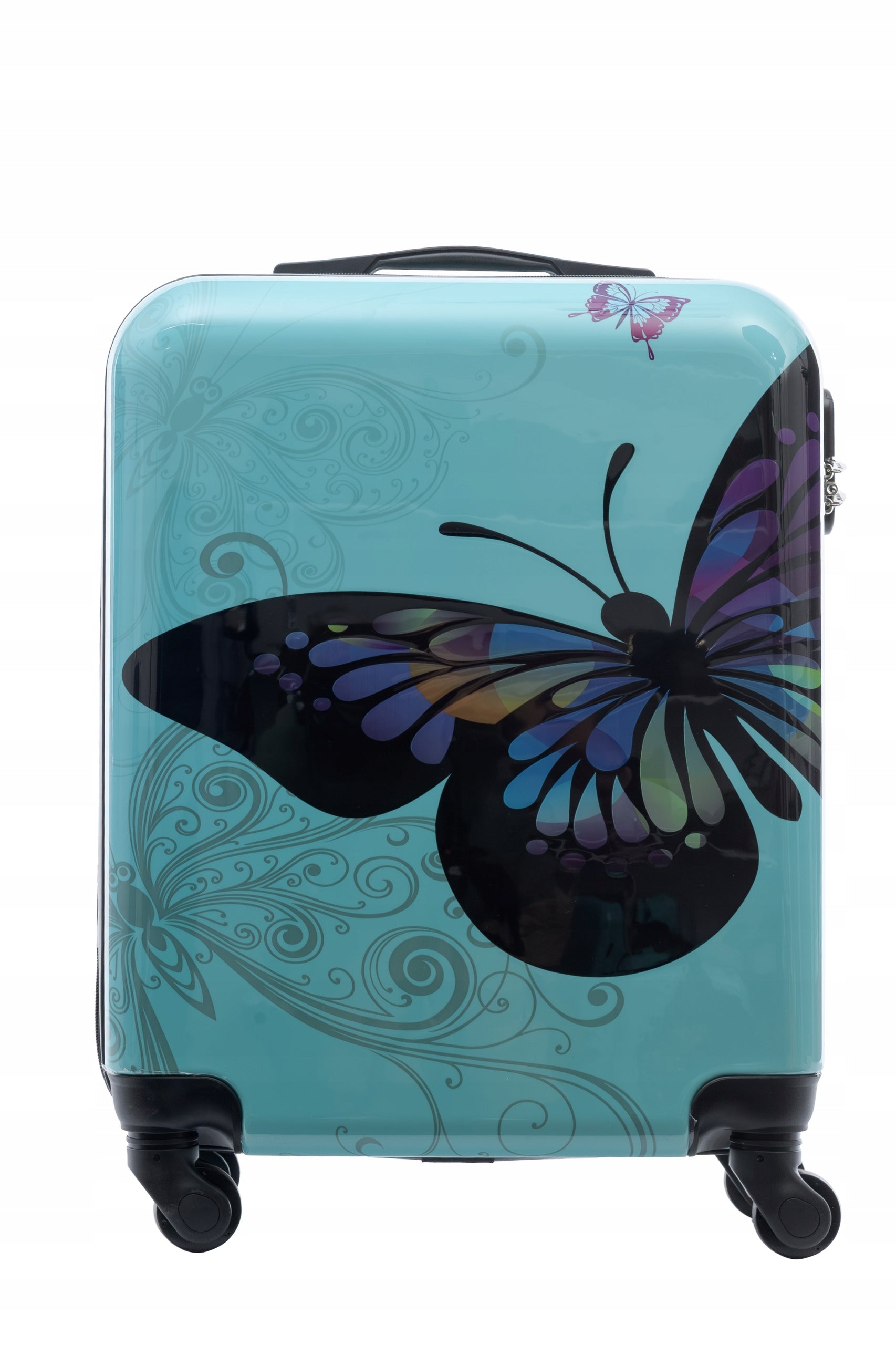 SUITCASE SMALL TRAVEL WHEELS BAG ROOMY CARRY-ON LUGGAGE PREMIUM 55X40X20 Width (longer edge) 40 cm