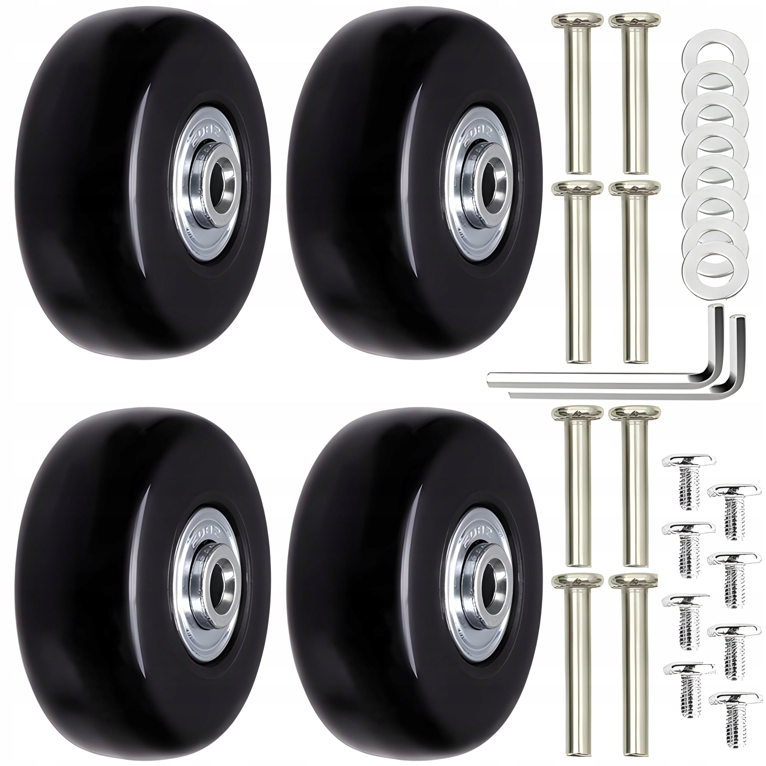 SUITCASE WHEEL PARTS LUGGAGE SUITCASES BAGS 4 PCS service repair in 5 min