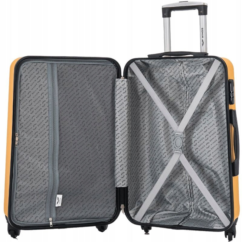 SUITCASE WINGS MEDIUM 24" ABS 4 WHEELS KESTREL 63L ROSE GOLD Brand Wings