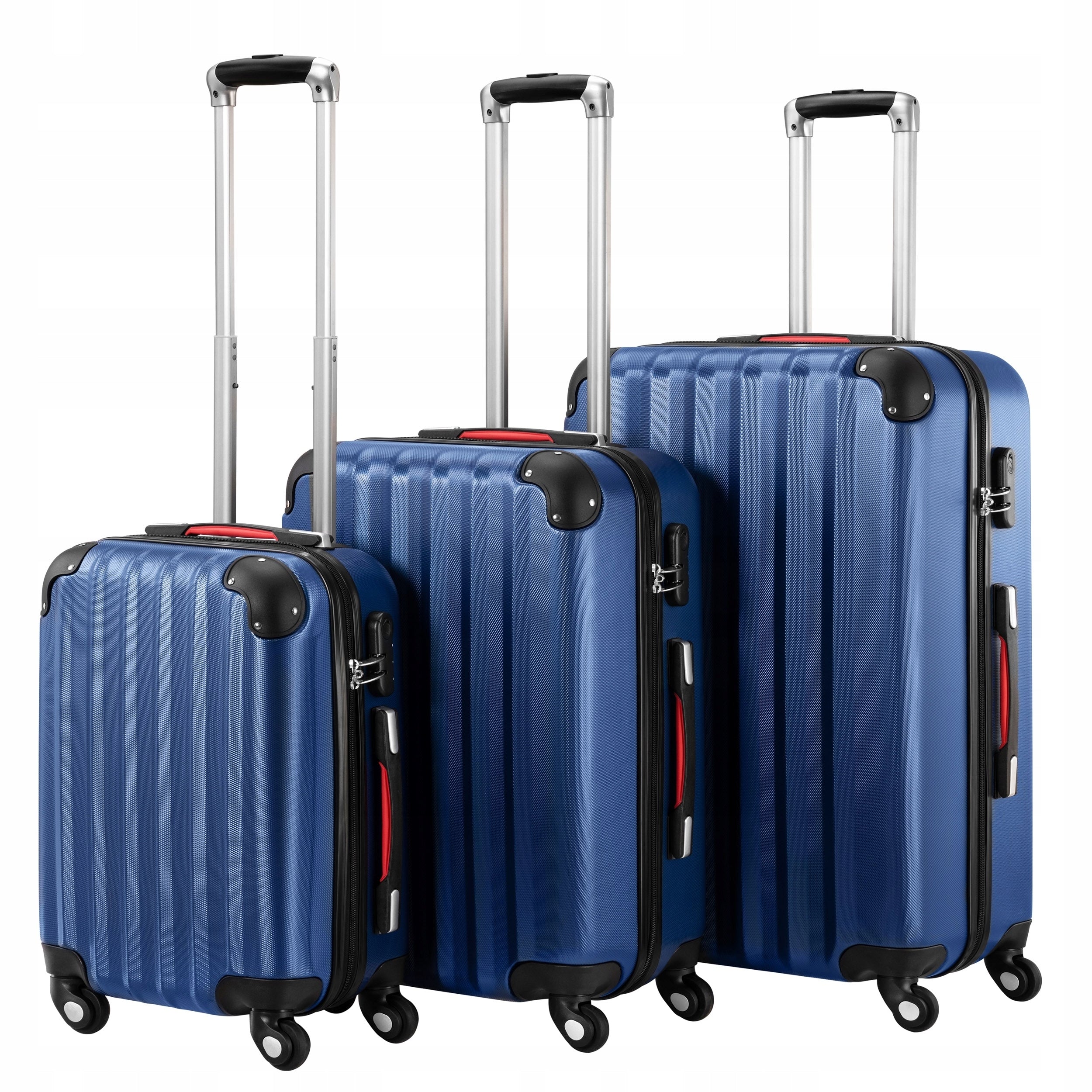 SUITCASES SET OF TRAVEL SUITCASES LUGGAGE SUITCASE ON WHEELS SET ABS 3IN1